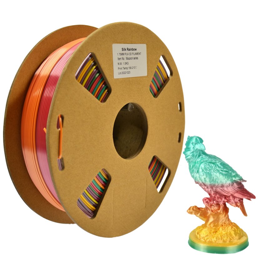 SILK PLA RAINBOW - Macaron 1,75mm