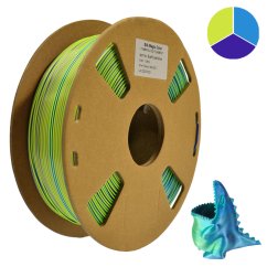 SILK PLA TRICOLOR – Blue, Purple, Yellow 1,75mm