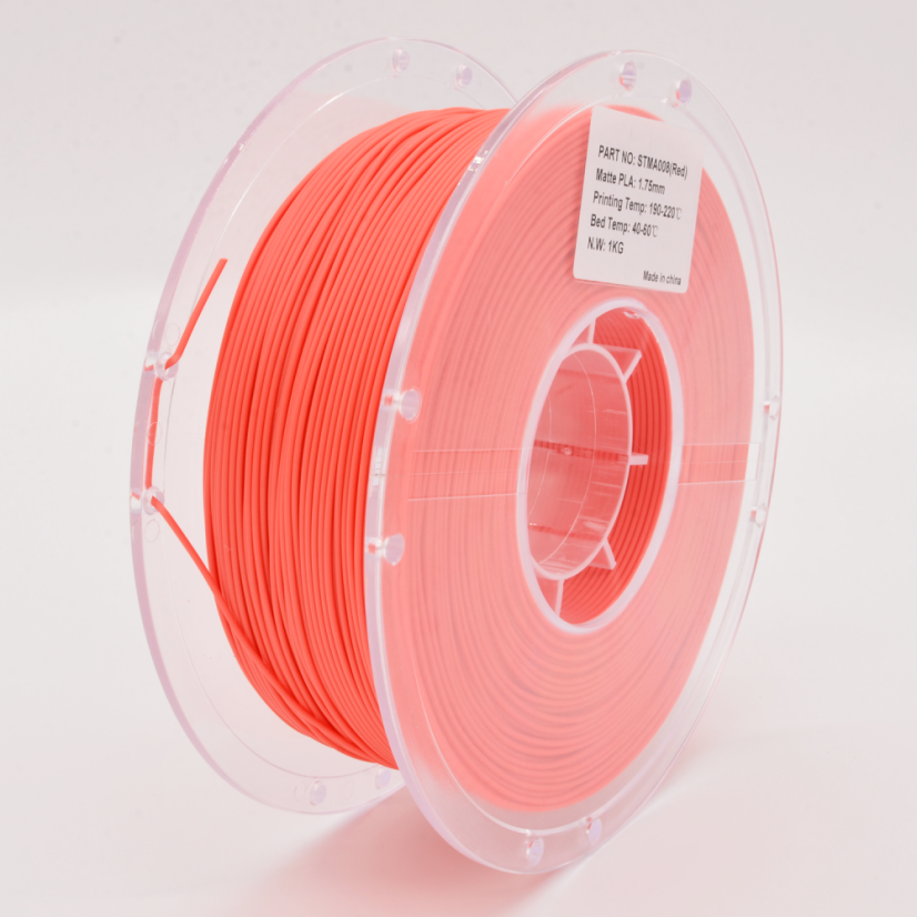 PLA pastel matte - ČERVENÁ matná 1,75MM