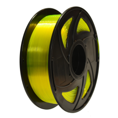 PET-G filament - TRANSPARENTNÍ ŽLUTÁ 1,75MM
