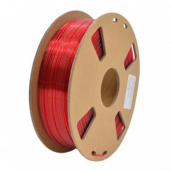 PET-G filament - TRANSPARENTNÍ ČERVENÁ 1,75MM ECO