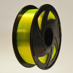 PET-G filament - TRANSPARENTNÍ ŽLUTÁ 1,75MM